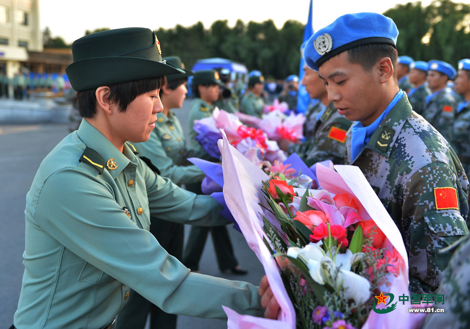 2014年9月18日下午17時許，隨著一架國際航班徐徐降落至哈爾濱市太平國際機場，中國首批赴馬裏維和部隊先遣分隊205名官兵安全回國。