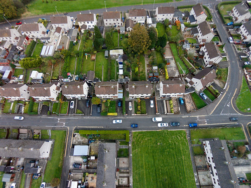 ballymena northernireland unitedkingdom dji phantom two vision plus drone quadcopter aerial view gb