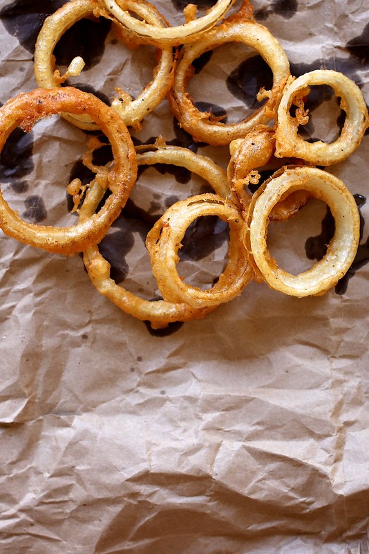 Beer Battered Onion Rings with Buttermilk Ranch Dip