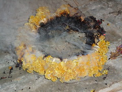 Το κάψιμο των στεφανιών της Πρωτομαγιάς το βράδυ του Αϊ-Γιάννη στη Ψίνθο το 2014