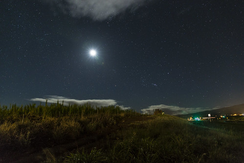 moon clouds stars hawaii maui haleakala orion nightsky haliimaile