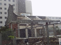 Derelict building on grounds of old National Hospital, Auckland