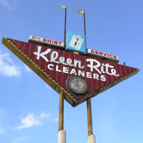 Kleen Rite Cleaners neon sign - Hopkinsville, KY