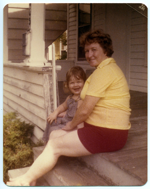 Diana and Memaw on the Porch