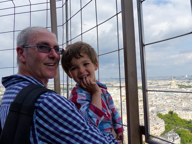 Scott and Eskil on the Tour Eiffel