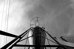 Disused Water Tower (B/W)