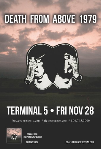 Death From Above 1979 at Terminal 5 Friday, November 28th