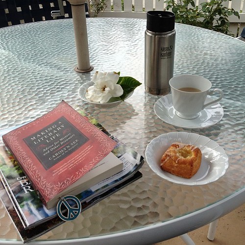 Lovely way to begin the day. #danapoint #beachweather #EarlGrey #gardenia