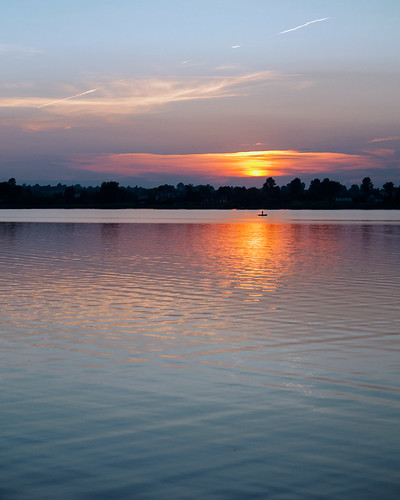 boat sunset zemborzyce lublin zalew nature sigma 1850mm