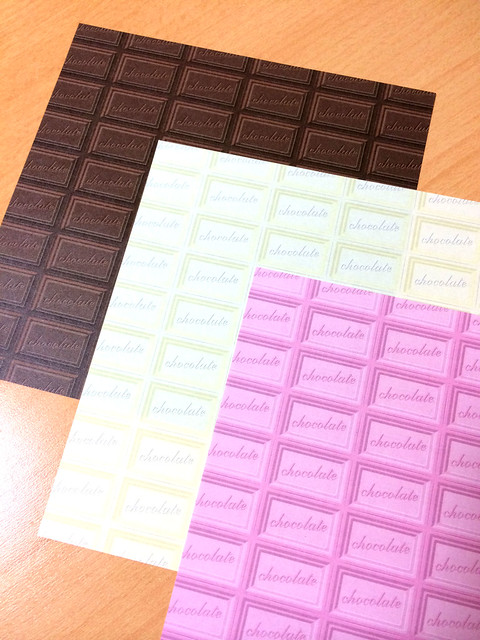 チョコレート柄折り紙2