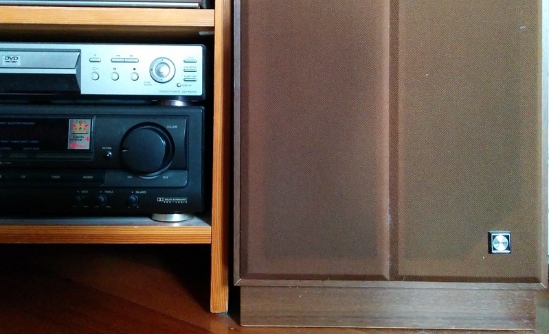 Old brown speakers