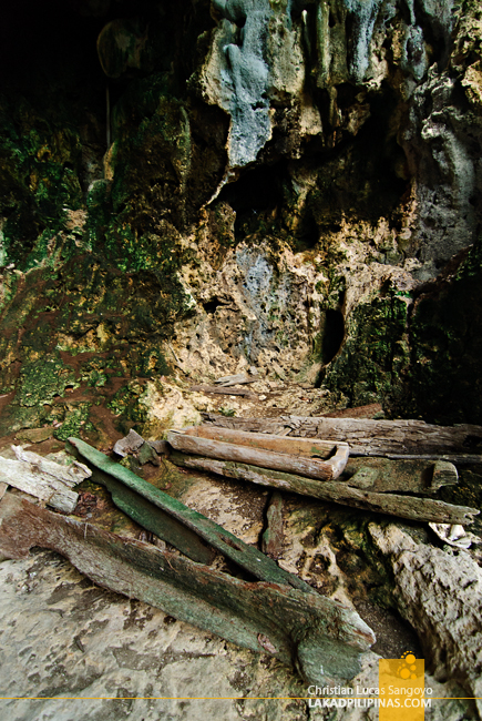 Burial Coffins at Lamanoc Island in Anda, Bohol