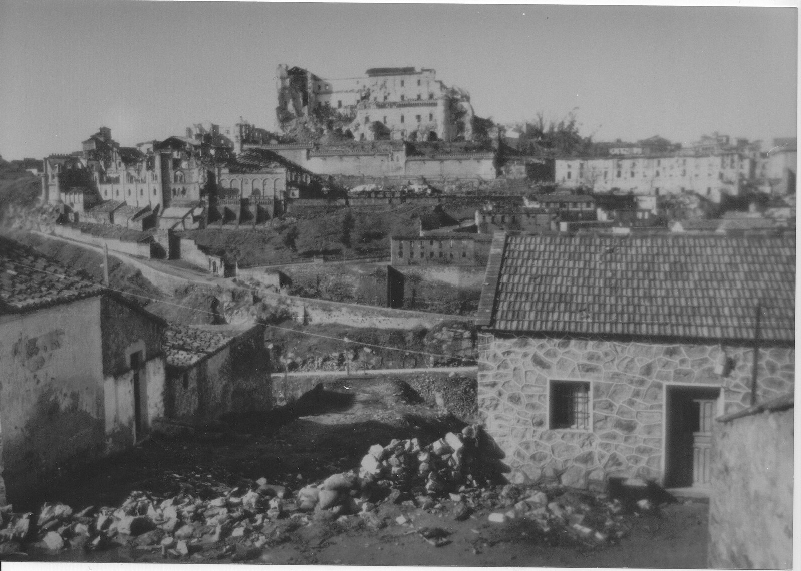 Alcázar visto desde el Barrio de San Blas hacia 1940
