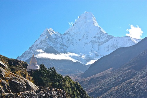 Mt. Amadablam and its famous Gompa