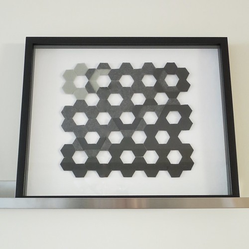 Iron Craft '14 Challenge #19 - Felt Hexagon Wall Art
