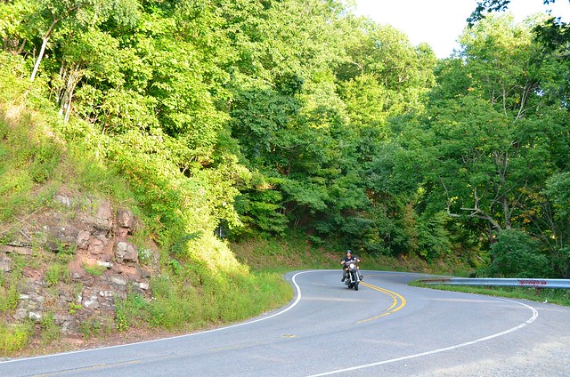 The Back of the Dragon runs by Hungry Mother State Park.