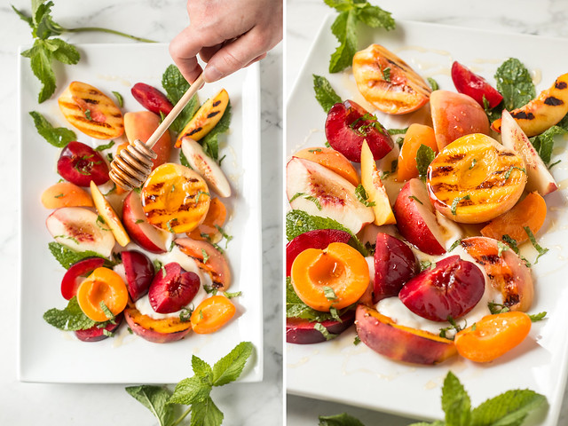 Stone Fruit Salad with Yogurt, Honey, and Mint | Will Cook For Friends