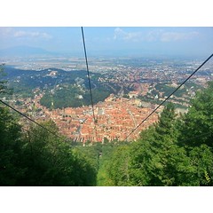 The #view from the #Brasov #cablecar  #TheRestlessOnes #AEGEE #TSU #Europe #Romania #traveler #wanderluster #youths