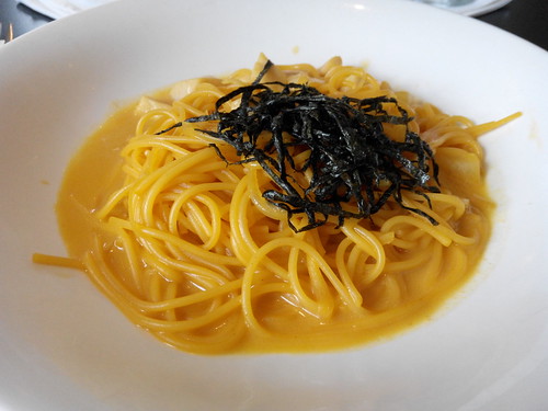 Spaghetti with Sea Urchin and Scallops