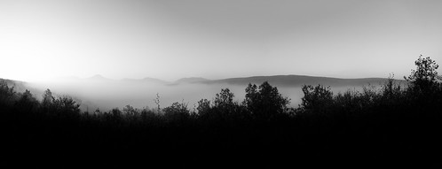 morning sky bw panorama mountains norway fog sunrise blackwhite samsung lierne nx210