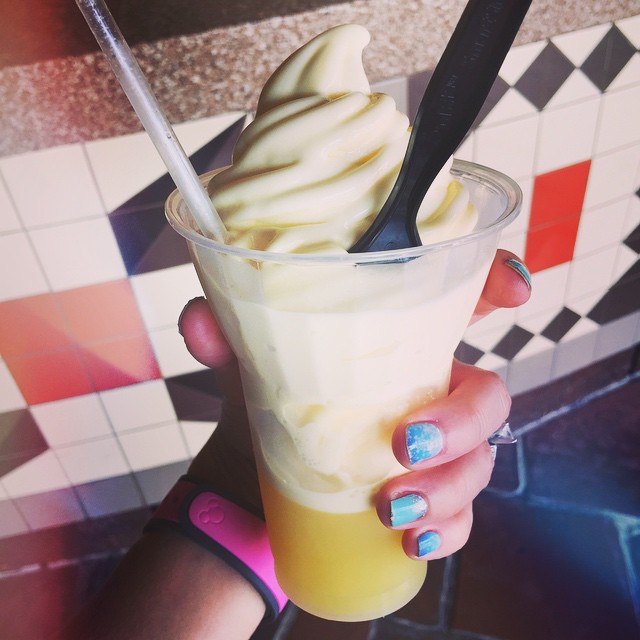 First ever Dole Whip... And, even better yet... It's a Dole Whip Float! 🍍🍍🍍😋😋😋💛💛💛👍👍👍 #dole whip #float #dolewhipfloat #alohaisle #disney #magicking