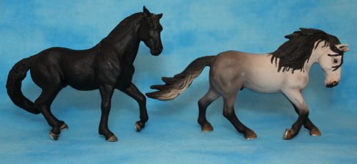 Walkaround of the 2012 Mojö Andalusian Stallions and comparison with Schleich Andalusian 14575640365_336c7cdf59