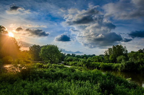 sunset sky sun tree mill nature creek river 1 evening exposure cloudy trail wetlands hdr youngstown evenning