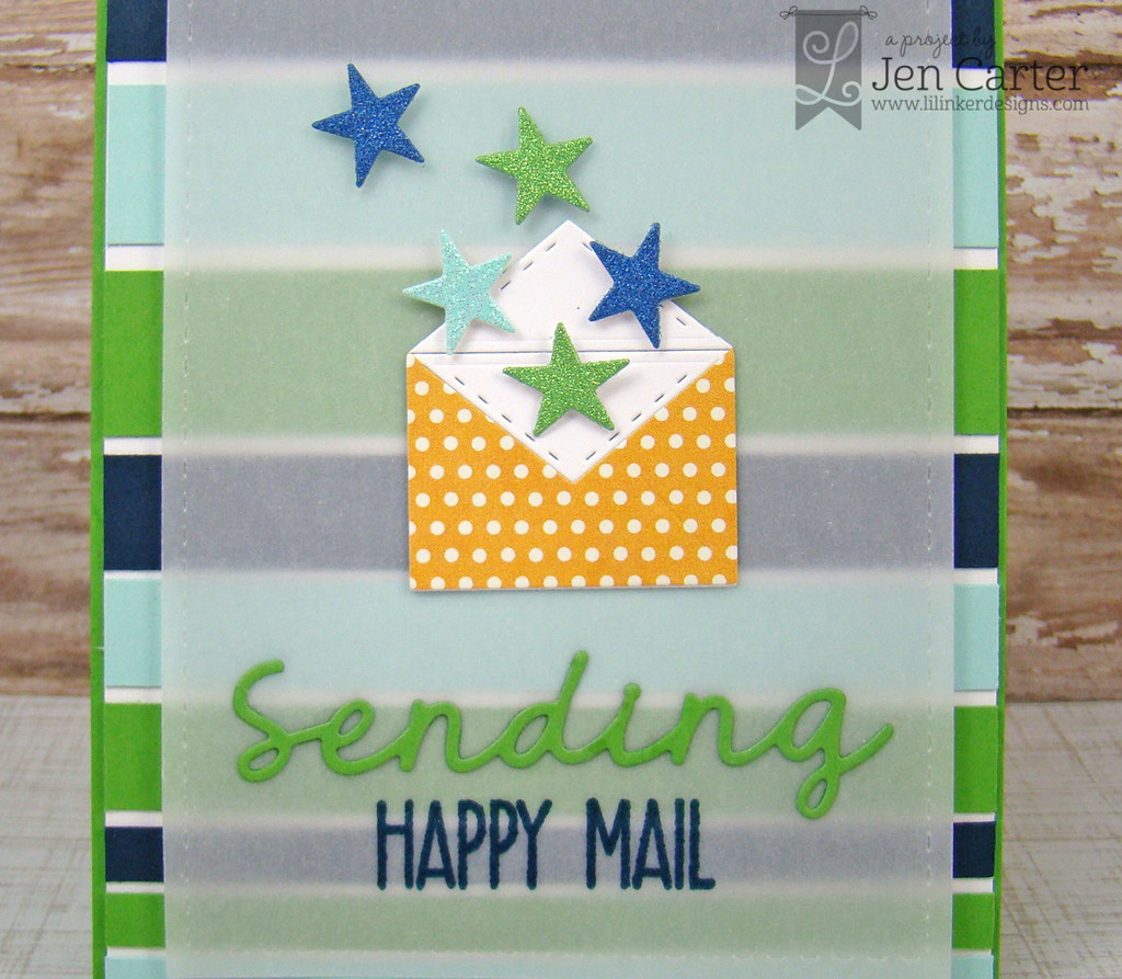 Jen Sending Happy Mail Card Closeup