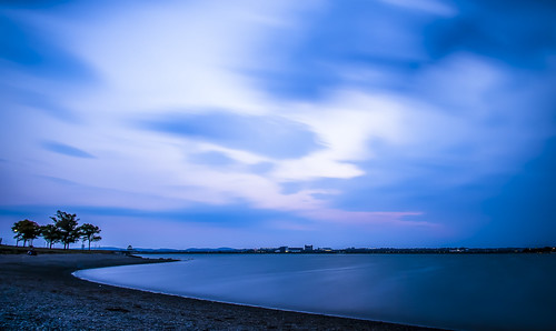 sunset castle boston island bay long exposure cloudy south pleasure