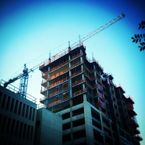 Seven at Broadway continues its' rise into the downtown Cincinnati skyline...