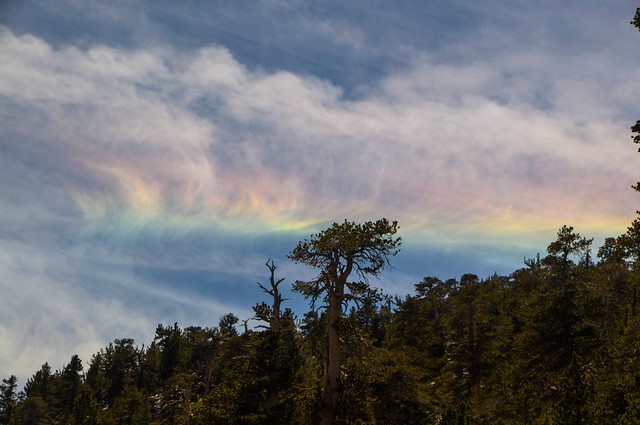 Rainbow cloud at San Jacinto