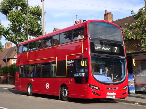 Metroline VWH2015 on Route 7, East Acton Station
