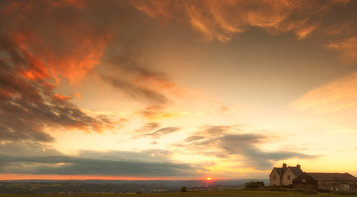 sunset england sky sun clouds landscape evening day cloudy unitedkingdom yorkshire ngc westyorkshire huddersfield emley emleymoor canon24105 leefilters canon6d cloudsstormssunsetssunrises july2014