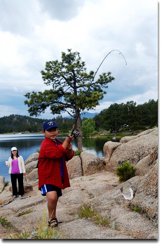 Jacob caught a fish!! 2