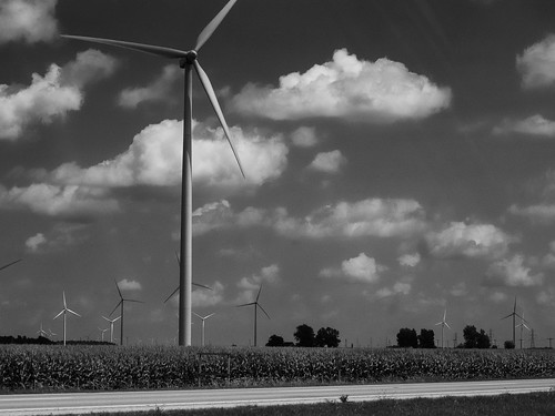 ohio blackandwhite bw monochrome rural nikon raw country driveby coolpix nrw windturbine windfarm route30 cs6 westernohio p330 niksep