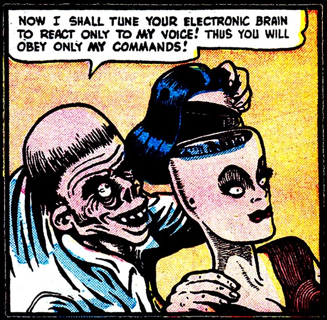 NOW I SHALL TUNE YOUR ELECTRONIC BRAIN... (1954) #mistermystery #comics