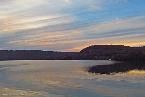 sunset mountain lake water clouds canon reflections newjersey powershot reservoir paintedsky monksville sx150is smack53