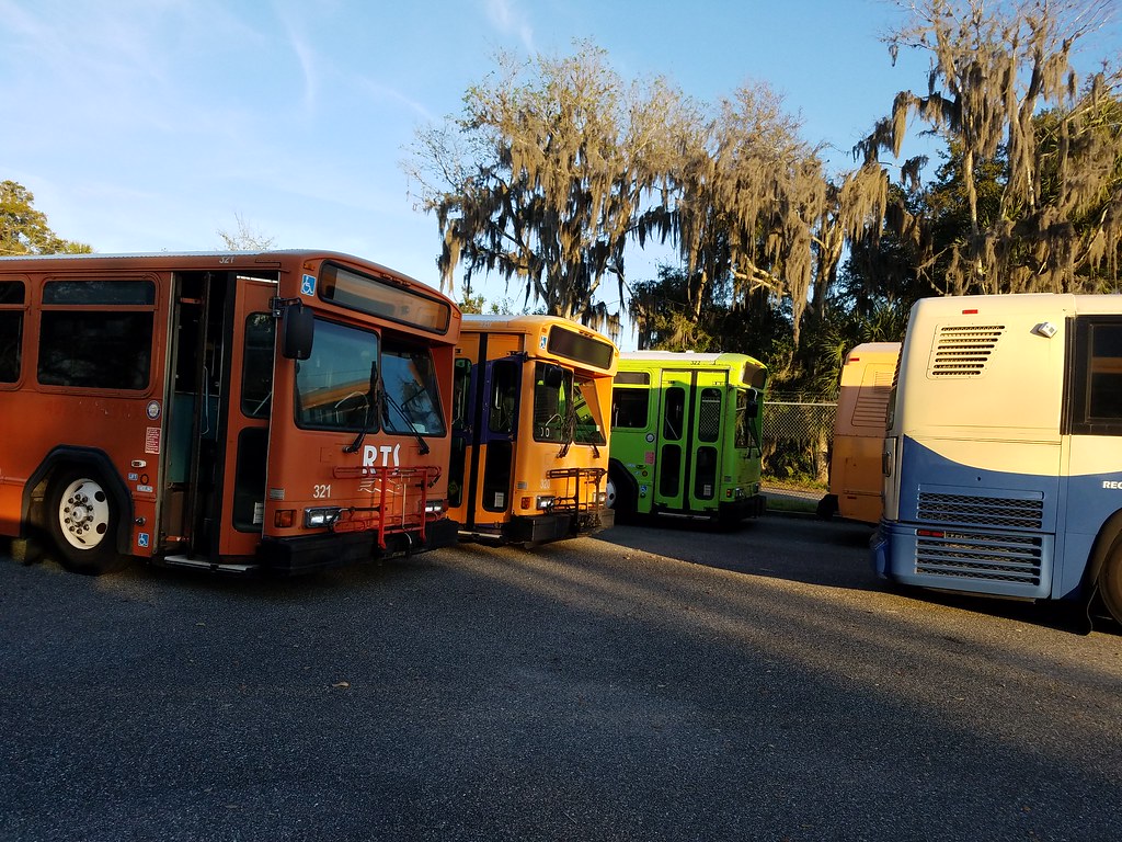 Retired Gainesville RTS Buses