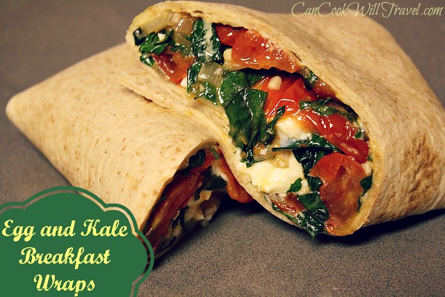 Egg and Kale Breakfast Wrap