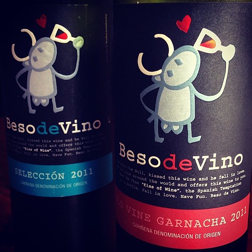 Beso de Vino … For $8, these bulls are fun, berry-driven, easy-drinking, and perfect for backyard cookouts. Find the most current vintage and enjoy! #wine #Carinena #Spain