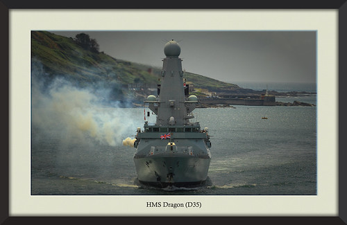 sea ship plymouth destroyer hoe warship d35 royalnavy plymouthsound type45 airdefence hmsdragon daringclass armedforcesday2014