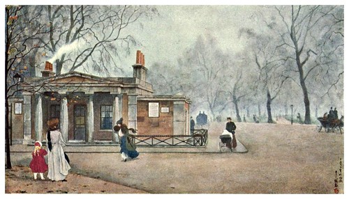 011-Principios de otoño en Hyde Park-The colour of London 1907- Yoshio Markino
