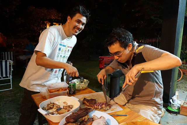 The Cheang Brothers and steak