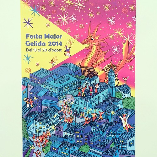 Cartell de la Festa Major de #Gelida 2014 #FMGelida #Penedès