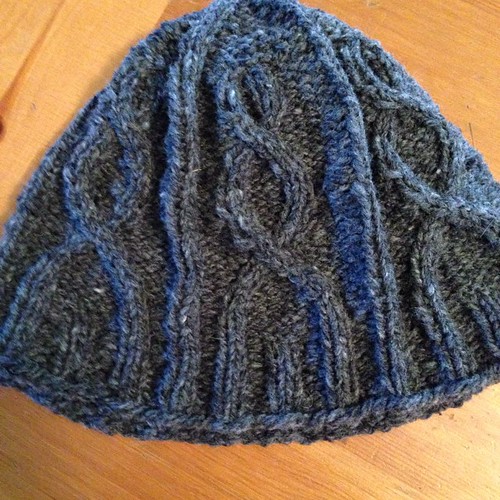 And done. Should have done that ribbing on a much smaller needle though.