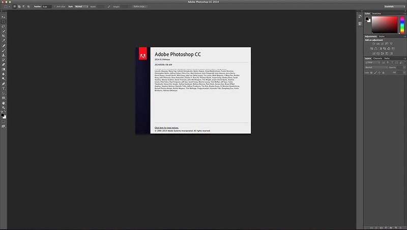 Adobe Photoshop CC 2014 - Screenshot