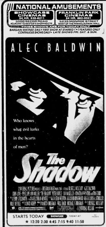 Shadow newspaper ad