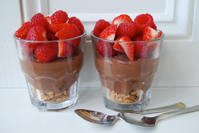 Chocolate, Summer Berry & Amaretti Cheesecake Cups 6
