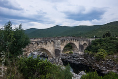 Corsica, Altiani, Genovese Bridge (Pont-à u large, 14-th century) - Photo of Antisanti