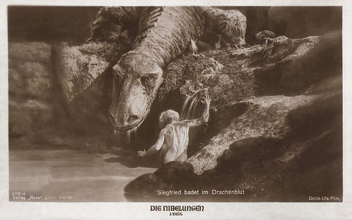 Die Nibelungen: Siegfried bathes in the dragon's blood